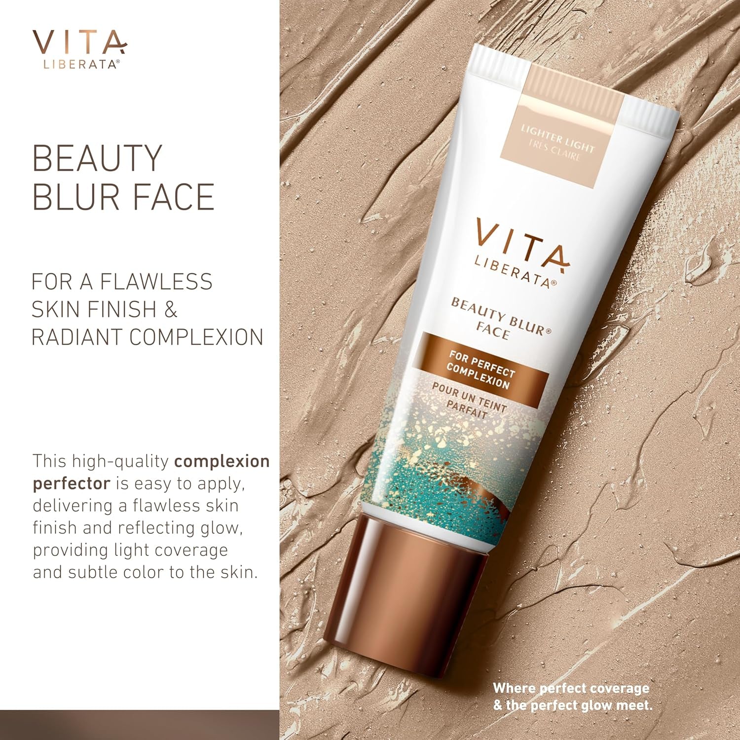 Beauty Blur Face - Lighter Light, BB Cream, Hydrating Skin Finish, Radiant Glow & Flawless Finish, 30Ml