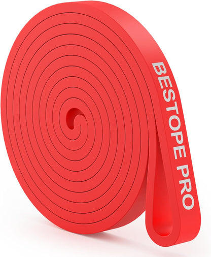 Resistance Band Pull up Assist Band - Resistance Workout Exercise Band, Stretch Training Red Fitness Band for Unisex, Ideal for Home, Pilates, Yoga, Powerlifting, Crossfit, Muscle Toning