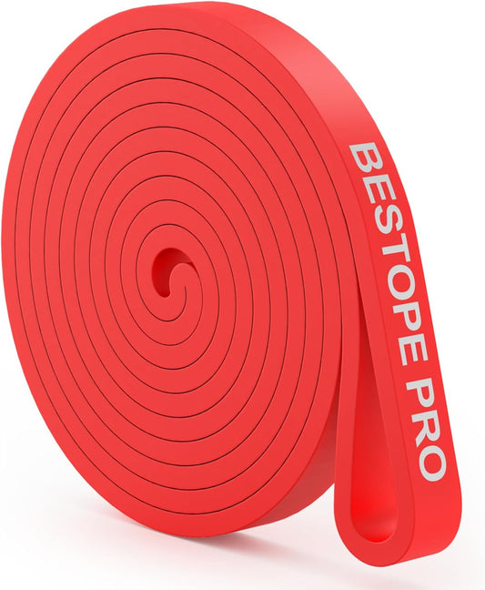 Resistance Band Pull up Assist Band - Resistance Workout Exercise Band, Stretch Training Red Fitness Band for Unisex, Ideal for Home, Pilates, Yoga, Powerlifting, Crossfit, Muscle Toning