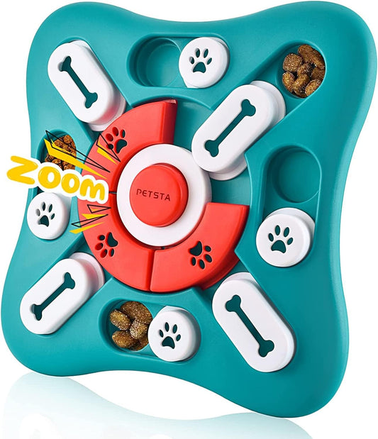 Dog Puzzle Toys, Interactive Dog Toys for Dog Birthday, Dog Toys for Boredom for Dog Puzzle, Slow Feeder Dog Bowl for IQ Training and Brain Stimulation, Dog Treat Toy Squeaky with Puppy Toys