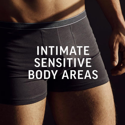 Men Intimate Hair Removal Kit, Mens Hair Removal Cream 100Ml, after Shave Balm 50Ml, 1 Spatula, Hair Removal Cream for Genitals, Pubic Hair Removal, Intimate Hair Removal