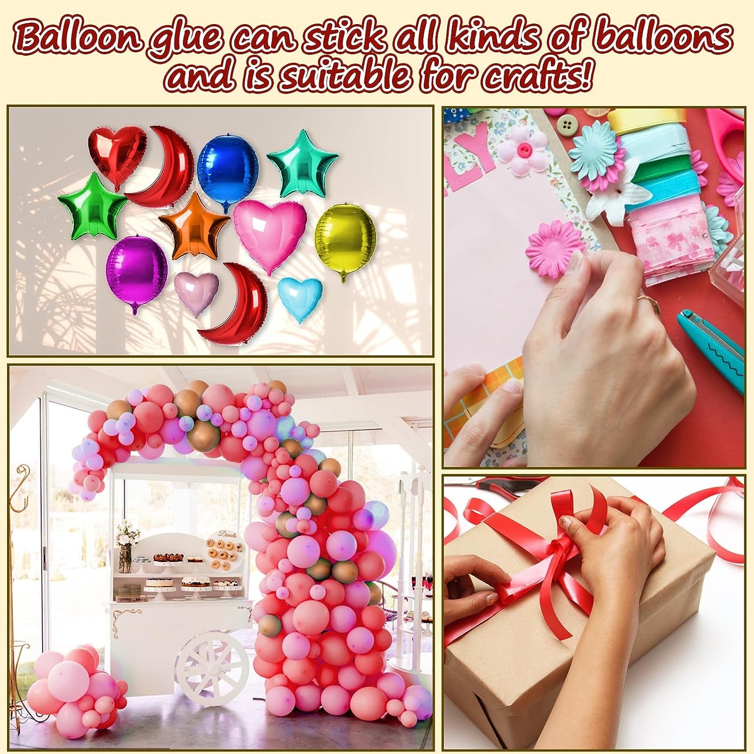 600 PCS Balloon Glue Dots, Removable Balloon Sticky Spots,Extra Strong Glue Dots Double Sided for Birthday Party Wedding Christmas Decorations and DIY Scrapbooking Craft. (600 PCS)