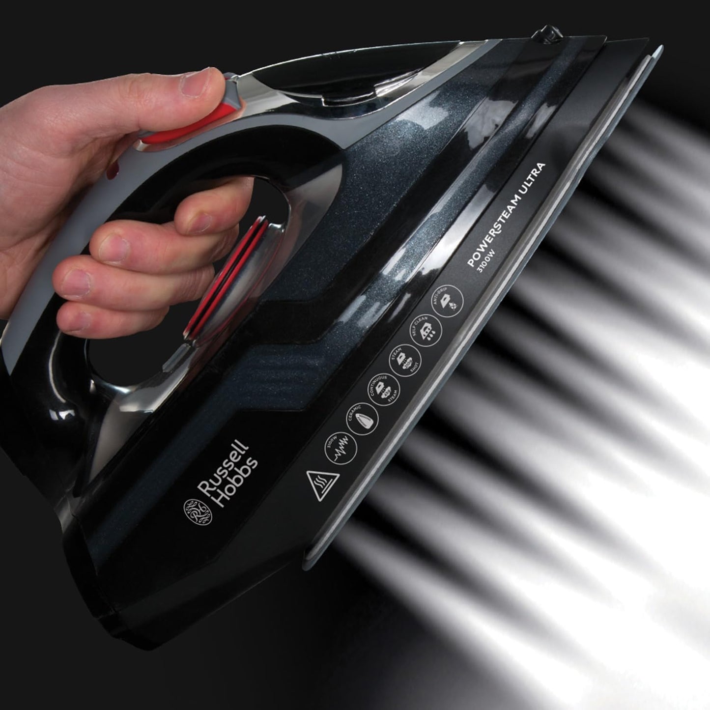 Steam Iron [3100W, 210 G/Min Extra Steam Boost, 70 G/Min Steam] Power Steam (350Ml, Ceramic Soleplate, Self-Cleaning & Spray Water Function, Anti-Limescale, Drip Stop) 20630