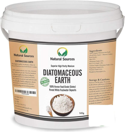 Superior Diatomaceous Earth Food Grade 500G - Diatomaceous-Earth Superior Food Grade UK by ™ Full Ebook! Premium Fresh Water Source! Use for Health, Pets, Pest Control, for Chickens…