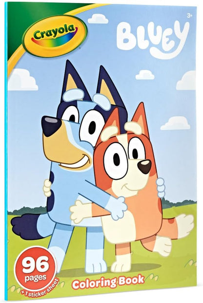 Colouring Book - Bluey | 96 Pages of Bluey Colouring Fun | Sticker Sheet Included | Ideal for Kids Aged 3+