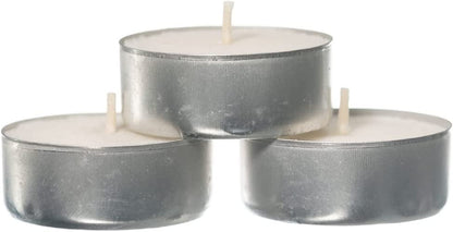 Prices Patent Candles White Tealights Bag, Pack of 50, Wax, L X 3.8Cm W X 1.8Cm H, Unscented