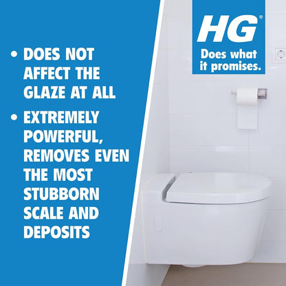 Toilet Cleaner Gel Super Powerful, Effective Bathroom/Wc Descaler Cleans Toilet Bowl & under Loo Rim, Limescale & Stain Remover (500 Ml) - 322050106