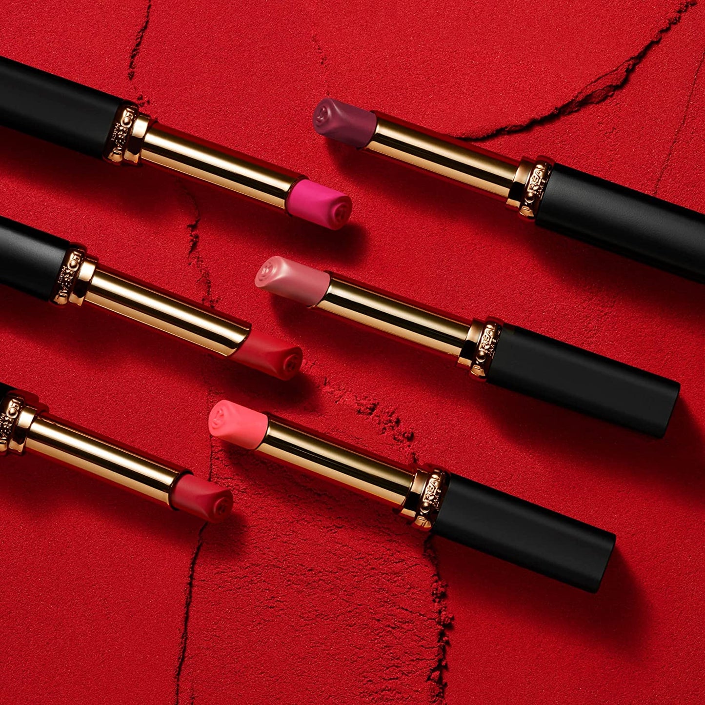 Paris Color Riche Intense Volume Matte Lipstick, Moisturising Matte Powder Finish, 16H Long-Wear, with Hyaluronic Acid, 336 Rouge Avant-Garde