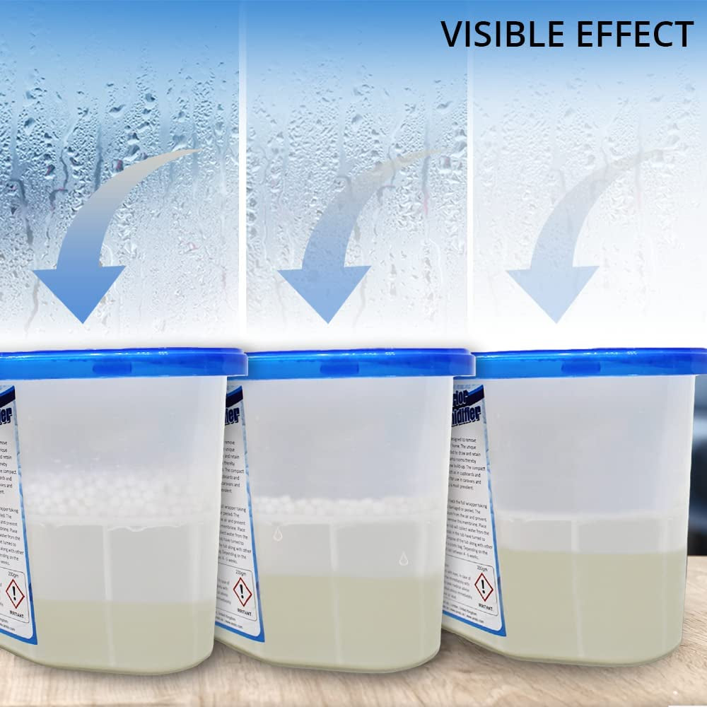 Dehumidifier 500Ml Pack of 10 Condensation Remover Moisture Absorber Dehumidifiers for Damp, Mould, Moisture in Home, Kitchen, Wardrobe, Bedroom