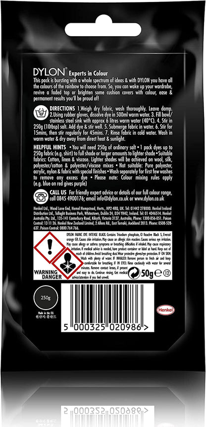 Hand Dye, Fabric Dye Sachet for Clothes, Soft Furnishings and Projects, 50 G - Tulip Red