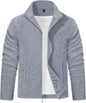 Mens Fleece Jacket Full Zip Lightweight Warm Winter Outdoor Casual Jacket Work Fleece Tops with Zip Pockets