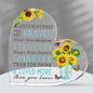 Motivational Gifts - Acrylic Hearts with Heartwarming Message - Inspirational Gifts for Women, Men Gifts - Home Office Desk Decor - Best Friends Gifts, New Job Gifts (Heart - Sunflower)
