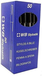 Black Pens Pack of 50 Biros