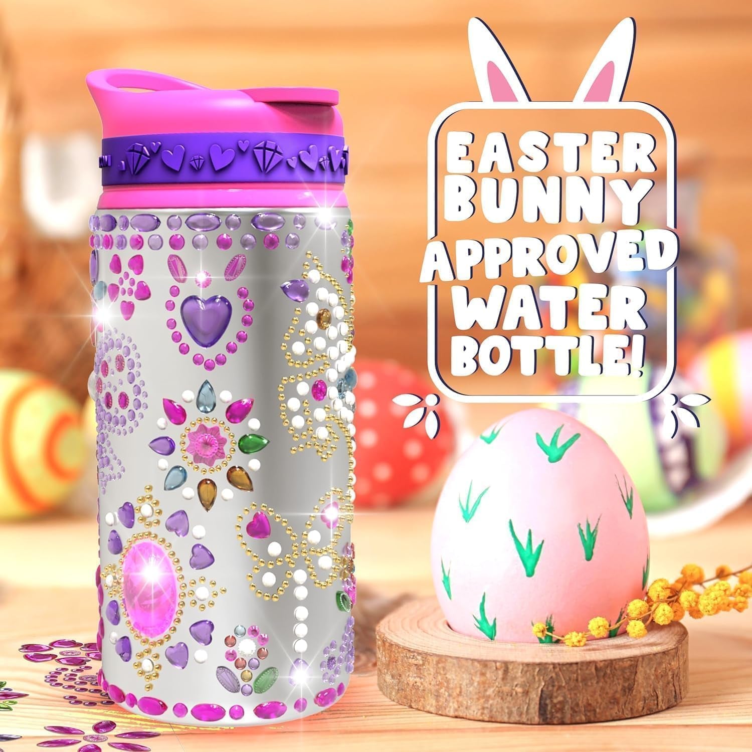 Decorate Your Own Water Bottle Craft Kits for Kids – 6 Year Old Girl Gifts, Valentines Gifts for Kids, Birthday Gifts for Girls, Arts and Crafts for Kids Ages 6-12