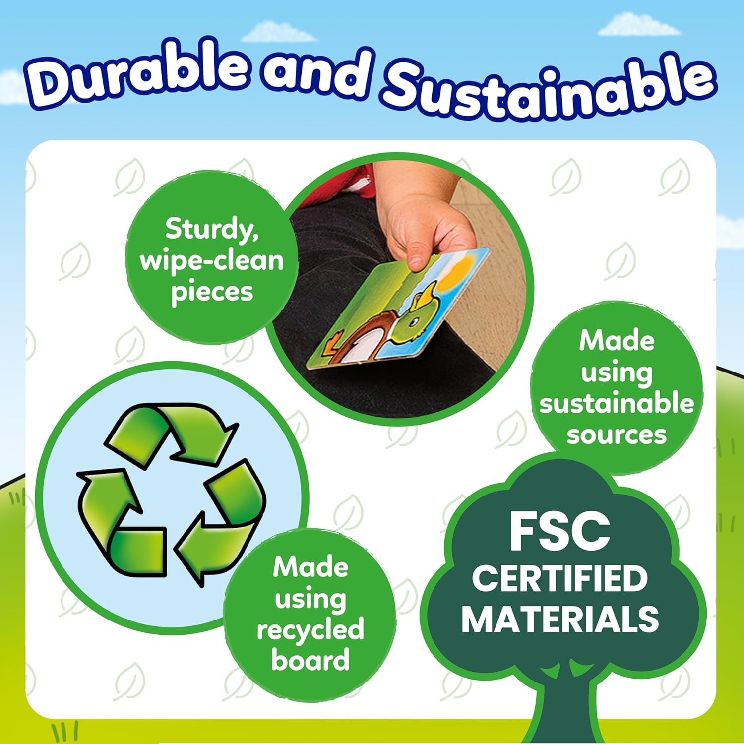 Farmyard Heads & Tails Game - Matching & Pairing Memory Game - Educational Toddler Toys and Games for Boys and Girls 18-Month-Old+ - Early Years Animal Pairs/Snap Cards - 1-4 Players