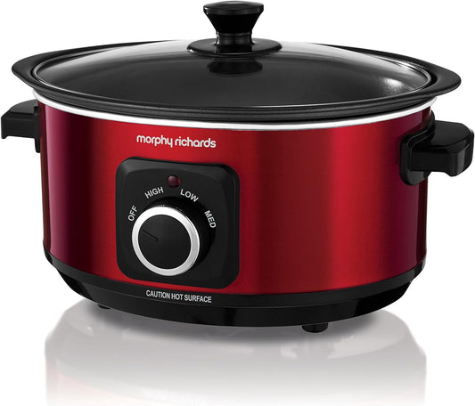 Slow Cooker Sear and Stew 460014 3.5L Red Slowcooker