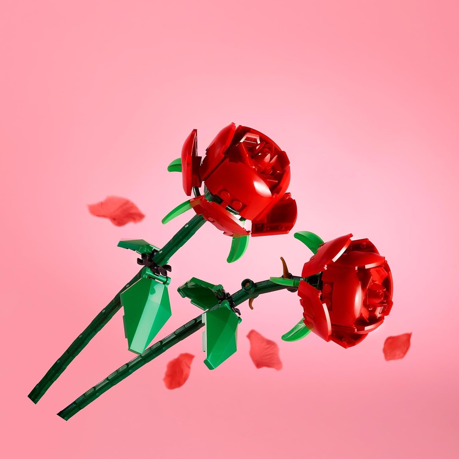 Botanicals Roses - Faux Flowers Building Set - Desk Decoration or Floral Bouquet Home Decor - Gift for 8+ Year Old Girls, Boys and Teenagers - Valentine'S Treat - Botanical Collection - 40460