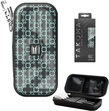 Darts Takoma Darts Wallet, Regular Size, MOD Design | Darts Case Holds 3 Darts | Protective EVA Dart Holder with Pouches & Key Fob