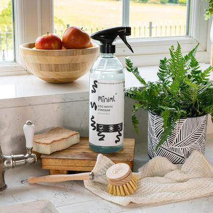 Eco White Vinegar Cleaning Unscented 750Ml - All Natural Multi-Surface & Multi-Purpose Cleaner, Limescale Remover, Laundry Softener & More - 100% Vegan & Cruelty Free