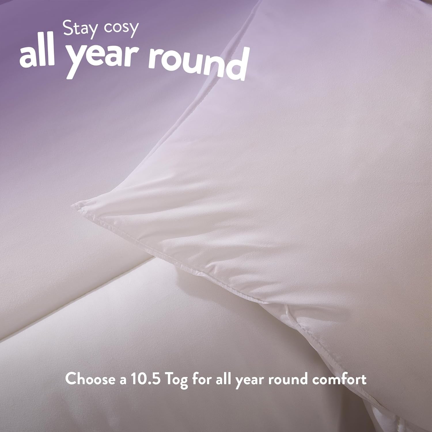 Cosy Nights Double Duvet - 10.5 Tog All Year round Quilt Ideal for Summer & Winter - Comfortable, Soft Touch Cover, Hypoallergenic, Machine Washable, Size (200Cm X 200Cm)