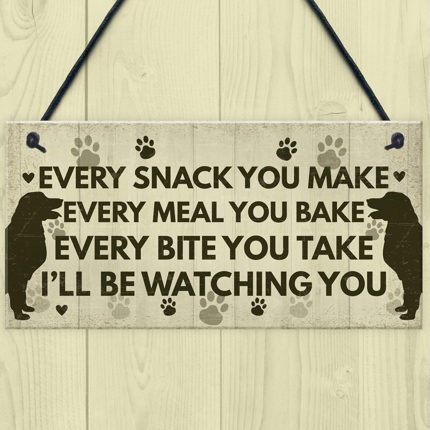 Funny Dog Signs and Plaques Birthday Gift for Dog Lovers Novelty Dog Sign for Home Animal Pet Sign