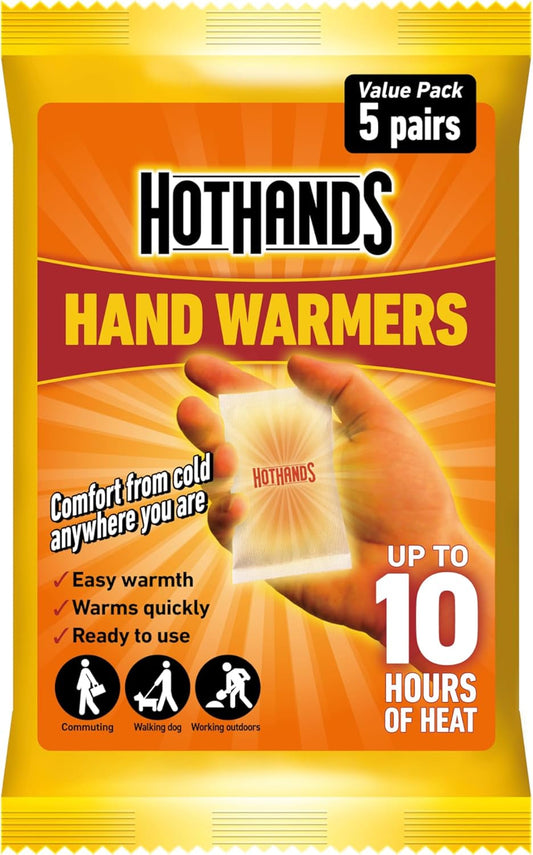 Unisex'S 372-3970 Hand Warmers, Clear, 5 Pairs