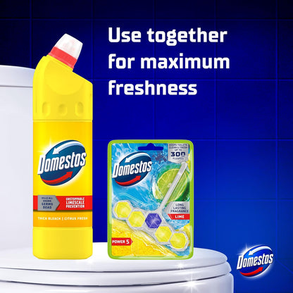 Citrus Fresh Thick Bleach Disinfectant That Eliminates 99.99% of Bacteria and Viruses* Unstoppable Limescale Prevention 750 Ml