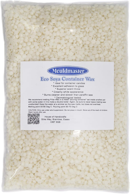Soy Container Candle Wax Pellets 100G, SOYA, Cream/Off White, 20 X 10 X 1 Cm