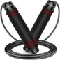 Skipping Rope, Speed Jump Rope Tangle-Free Adjustable Rope with Rapid Ball Bearings & Soft Foam Handle for Fitness Workouts Fat Burning Exercises Boxing - Spare Rope Length Adjuster Included