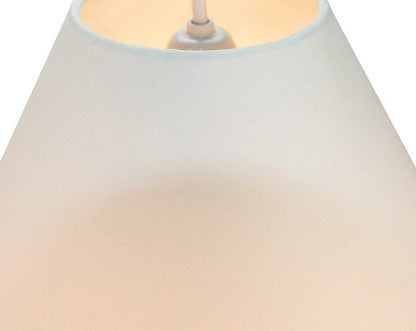 Traditional 8" Cream Cotton Coolie Lampshade Suitable for Table Lamp or Pendant by
