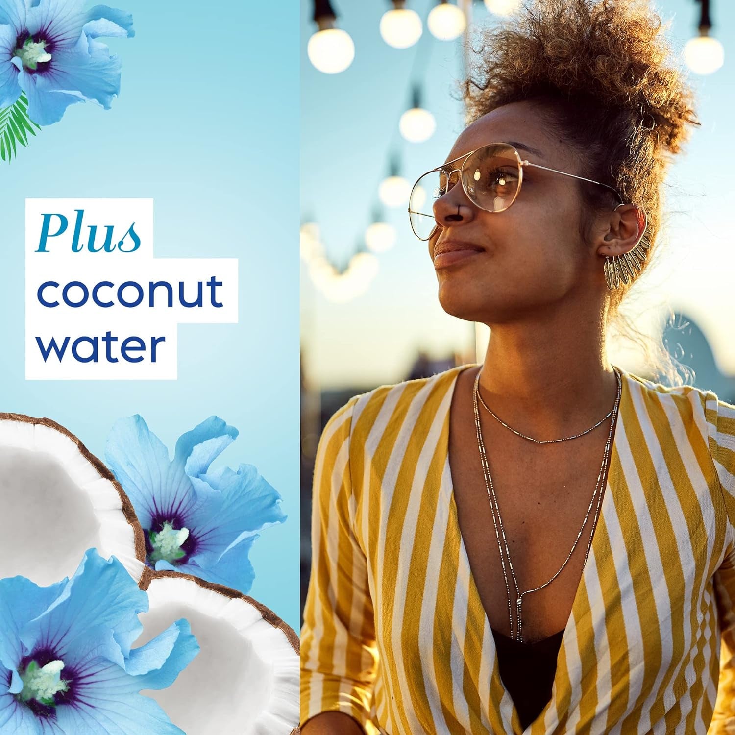 Scentsitive Scents Daily Feminine Intimate Wash for Women, plus Coconut Water, All-Day Freshness, Hypoallergenic, Skin-Friendly Coconut Hibiscus Scent, 354Ml