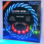 Flying Ring - 12 Leds, Super Bright, Very Soft & Phosphorescent Rim, Auto Light Up, Safe, Waterproof, Lightweight Frisbee, Cool Fun Christmas & Outdoor/Indoor Gift Toy for Boys/Girls/Kids