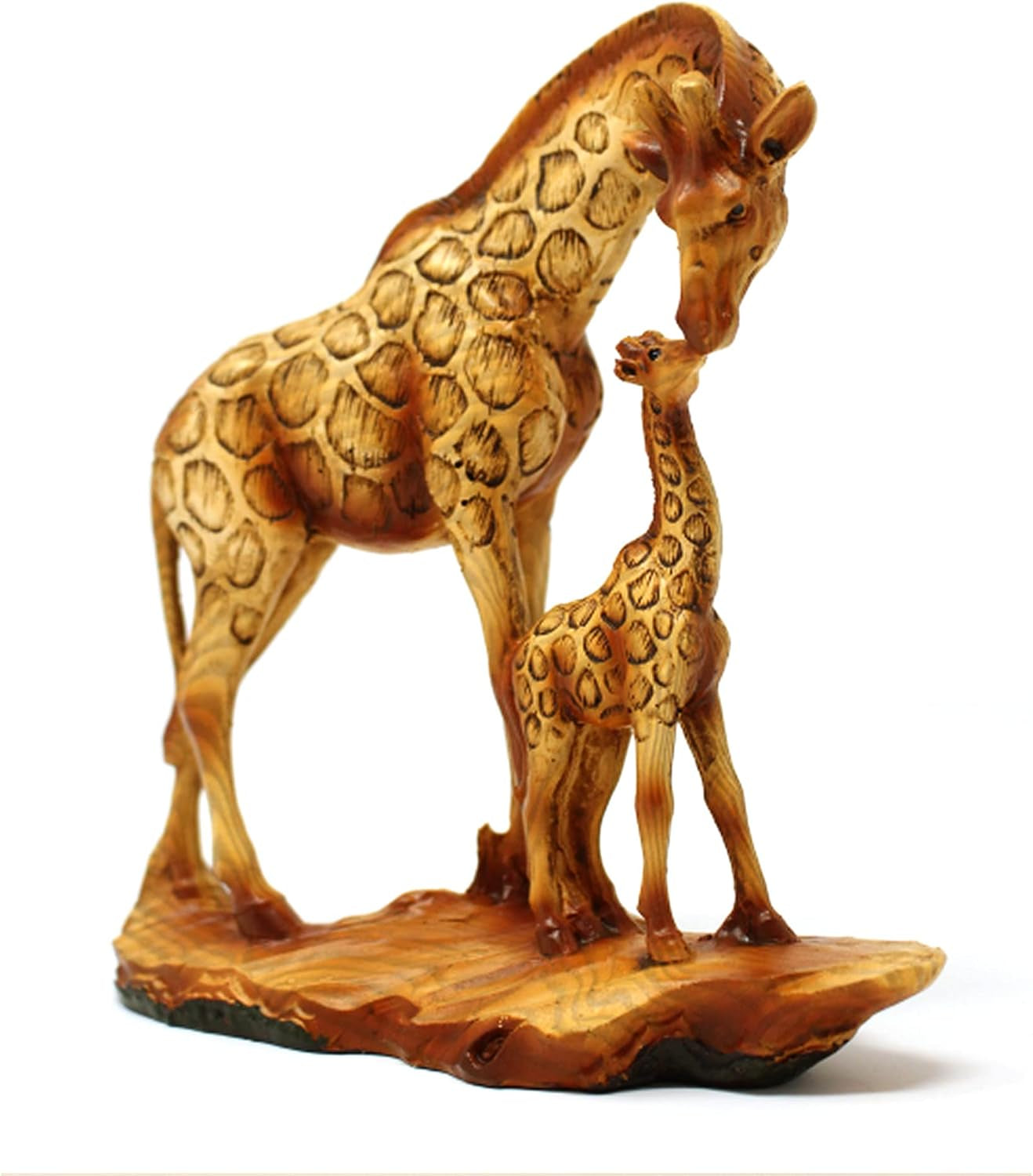 Eye Catching Free Standing Graceful GIRAFFE and CALF Decorative ORNAMENT | Giraffe Gifts for Women Men Girls Boys Giraffes Lover Gift Birthday Friendship Gifts Present Animal Lover Gift