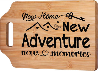 New Home Gifts for Couple Friends Family, Housewarming Gifts for New Home, Creative Kitchen Bamboo Cutting Board