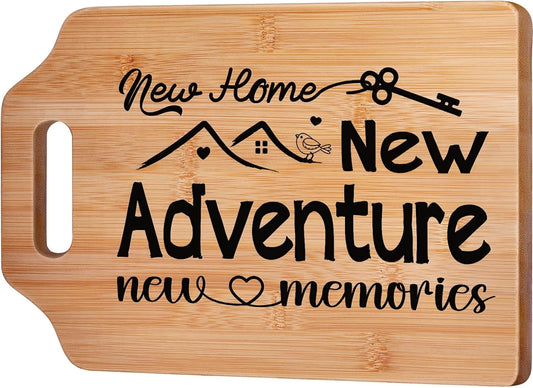 New Home Gifts for Couple Friends Family, Housewarming Gifts for New Home, Creative Kitchen Bamboo Cutting Board