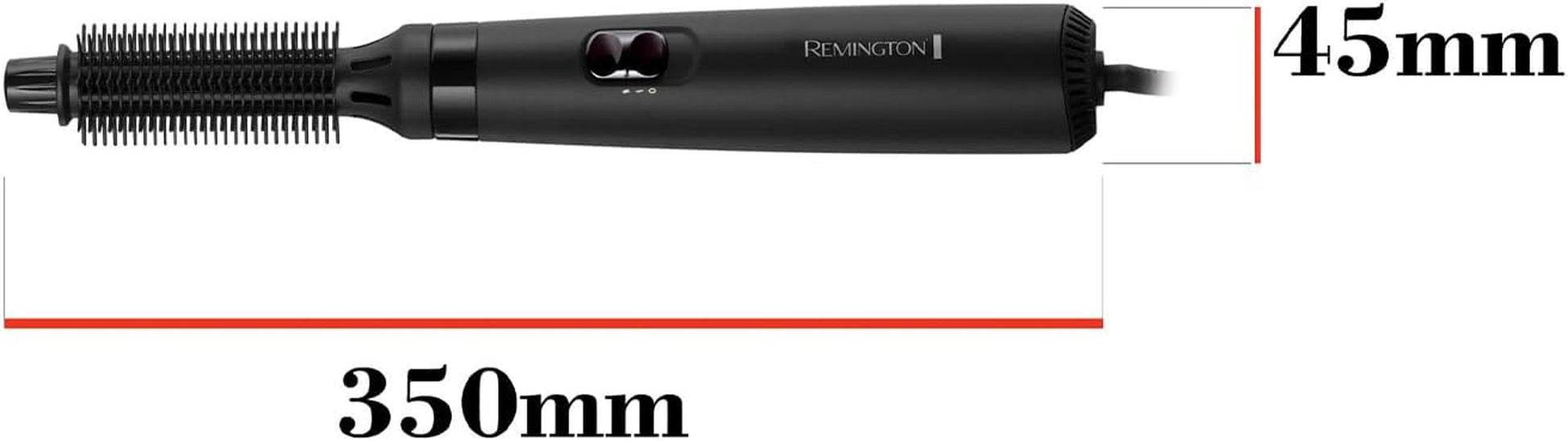 Blow Dry & Style Air Styler - for Shorter Hair (2 Attachments, 19Mm Brush, 25Mm Soft Bristle Brush, 2 Heat Settings, 2 Speed Settings, Swivel Cord, 400W) AS7100
