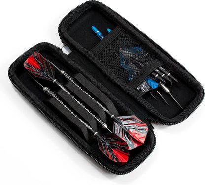 Darts Blaze Darts Wallet | Darts Case Holds 3 Assembled Darts and Accessories | Protective EVA Material | Professional Darts Accessories