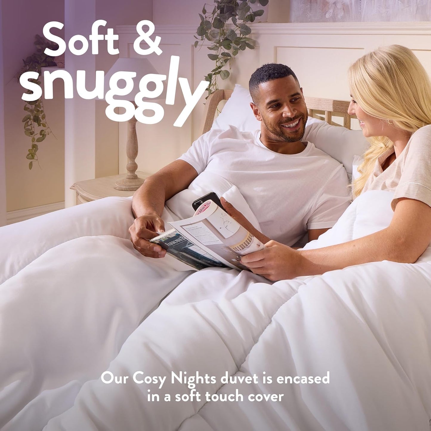 Cosy Nights Double Duvet - 10.5 Tog All Year round Quilt Ideal for Summer & Winter - Comfortable, Soft Touch Cover, Hypoallergenic, Machine Washable, Size (200Cm X 200Cm)