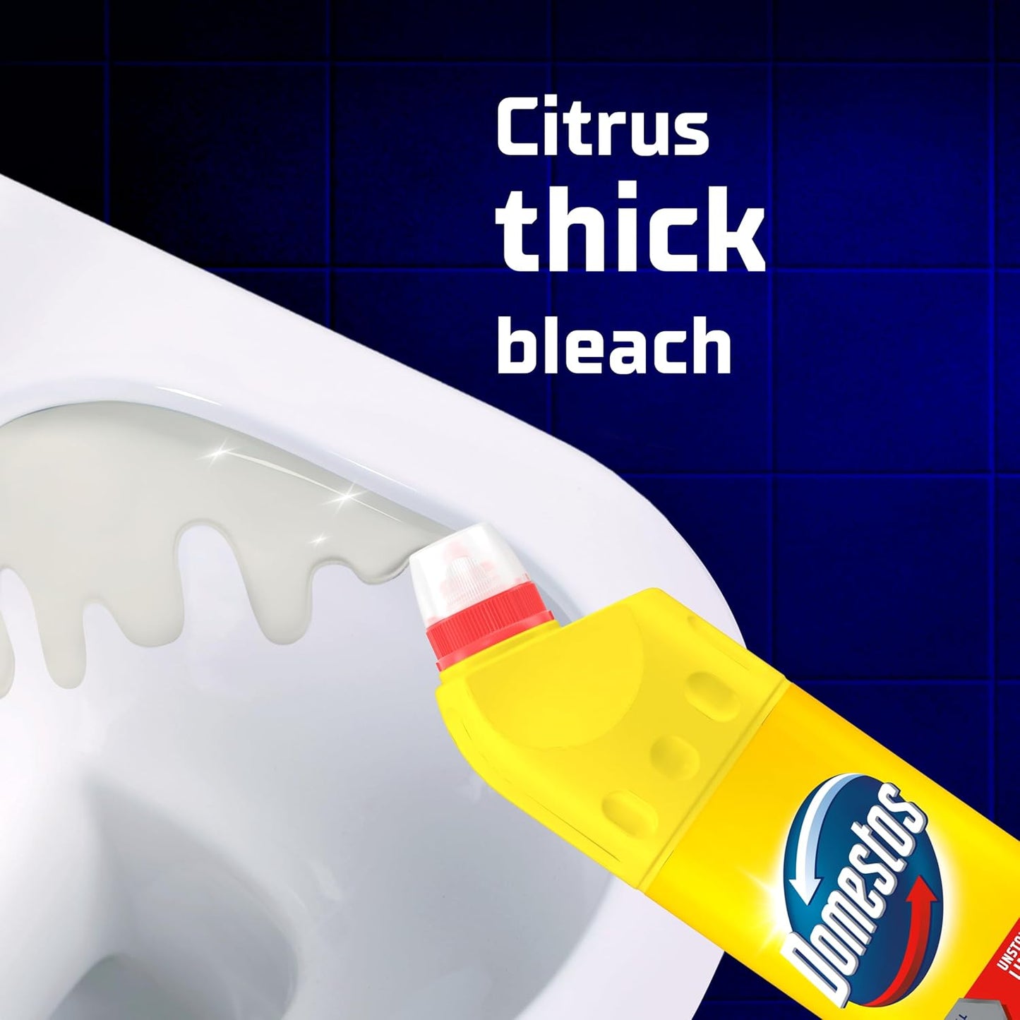 Citrus Fresh Thick Bleach Disinfectant That Eliminates 99.99% of Bacteria and Viruses* Unstoppable Limescale Prevention 750 Ml