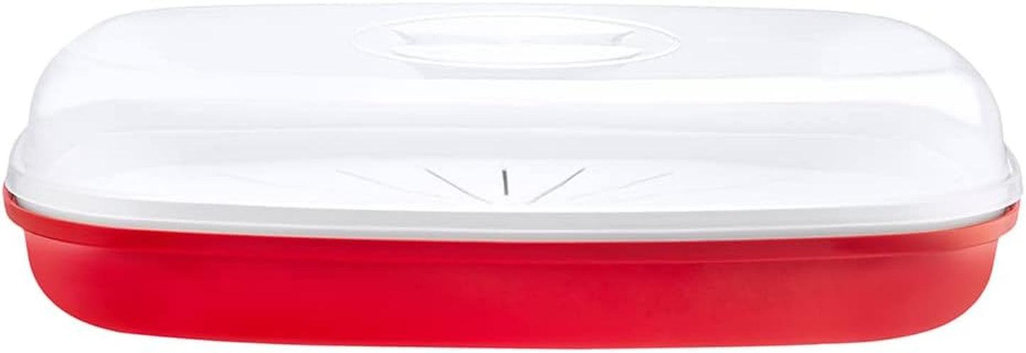 NS626 Microwave Fish Streamer/Poacher, Red Base, Clear Lid, 270Mm