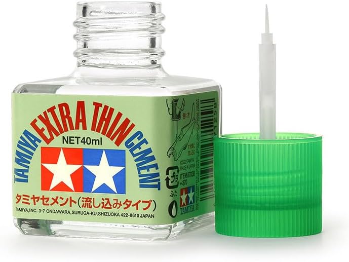 Extra Thin Liquid Cement Glue with Applicator Brush - 40Ml Bottle - 87038