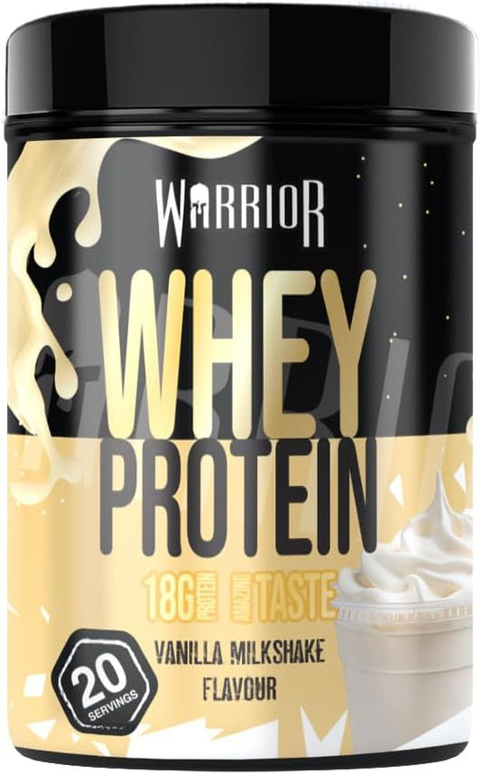 Whey Protein Powder 500G - up to 36G* Protein per Shake – Low Sugar - Muscle Growth and Recovery Drink - Amazing Taste - 20 Servings - GMP Certified (Vanilla Milkshake)