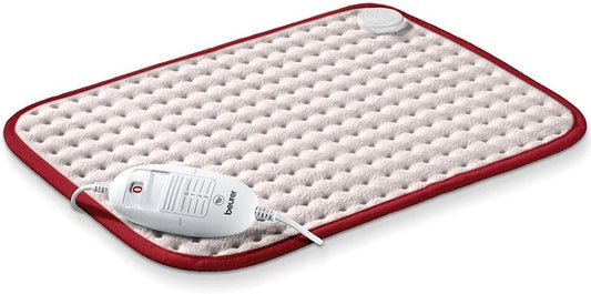HK Comfort Heat Pad, Flexible Warming Electric Heating Pad with Super-Soft Surface, Controllable Warmth with 3 Temperature Settings, Machine-Washable, Automatic Switch-Off, 100 Watts, 44X33Cm