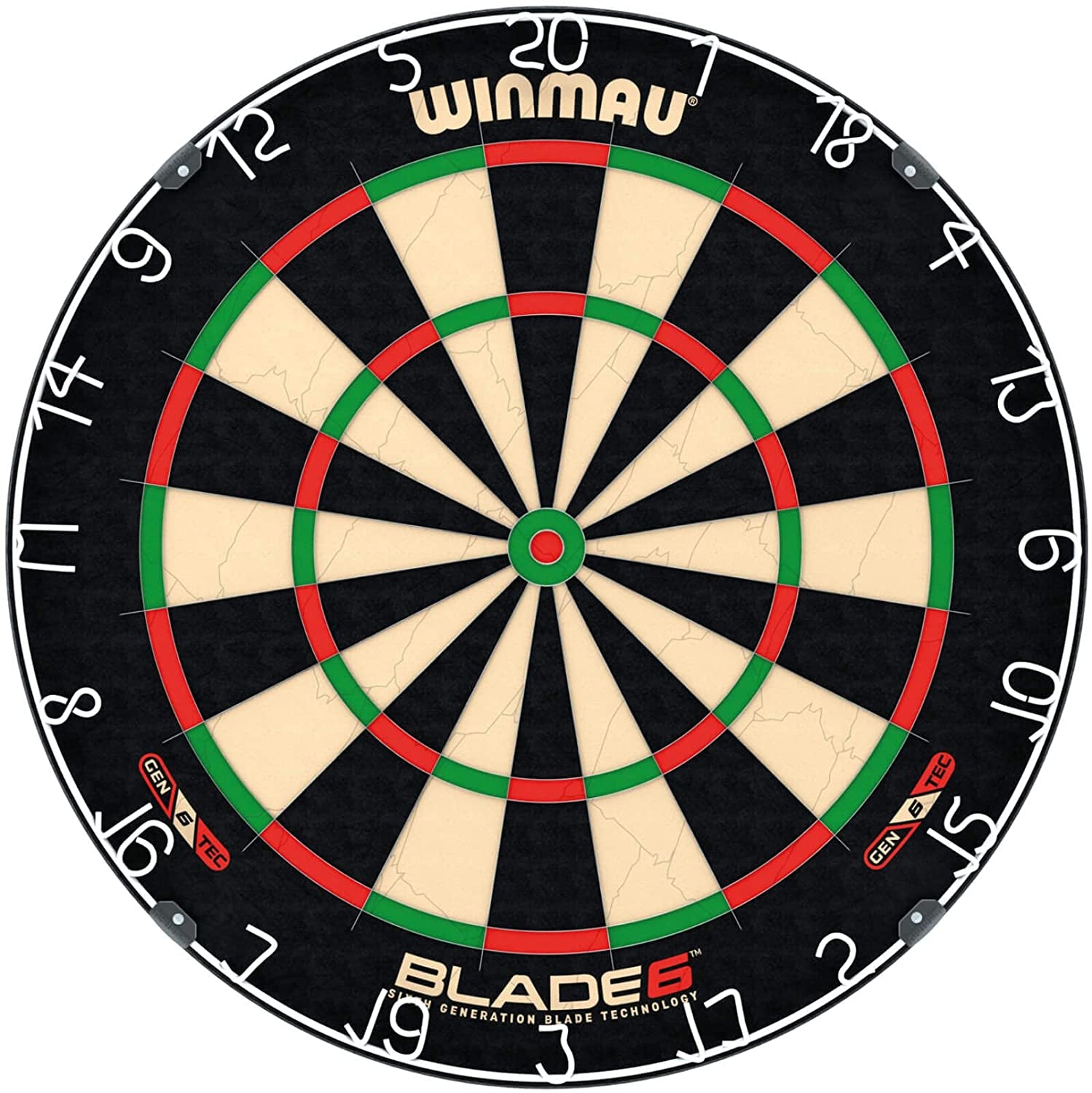 Blade 6 Dart Boards | Professional Bristle Dartboard with Official Tournament Specifications | Endorsed by the PDC