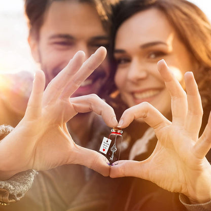 Anniversary Present for Him, Her - I Love You Gift for Husband, Wife - Romantic Message in a Bottle - Gifts for Boyfriend, Girlfriend
