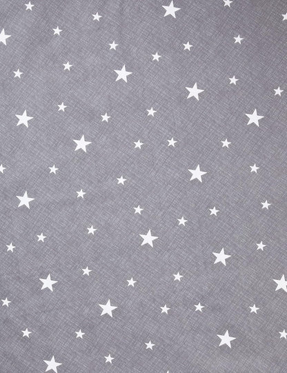 Galaxy Stars Duvet Cover with Pillowcase Kids Reversible Charcoal Bedding Set, Silver Grey,2 Pieces, Single