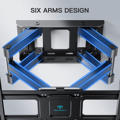 TV Wall Bracket, Swivel Tilt TV Wall Mount for 26-65 Inch Flat & Curved TV up to 45Kg, TV Bracket Max VESA 400X400Mm