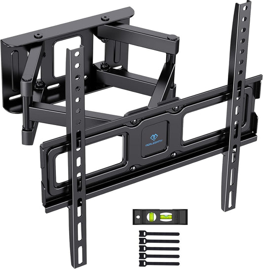 TV Wall Bracket, Swivel Tilt TV Wall Mount for 26-65 Inch Flat & Curved TV up to 45Kg, TV Bracket Max VESA 400X400Mm
