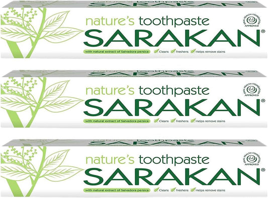 Nature’S Toothpaste (50 Ml) | Vegan Toothpaste | Fluoride Free | Suitable for Adults and Children - 3 Pack