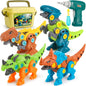 Take Apart Dinosaur Toys for Kids with Storage Box Electric Drill DIY Construction Build Set Educational STEM for Boys Girls